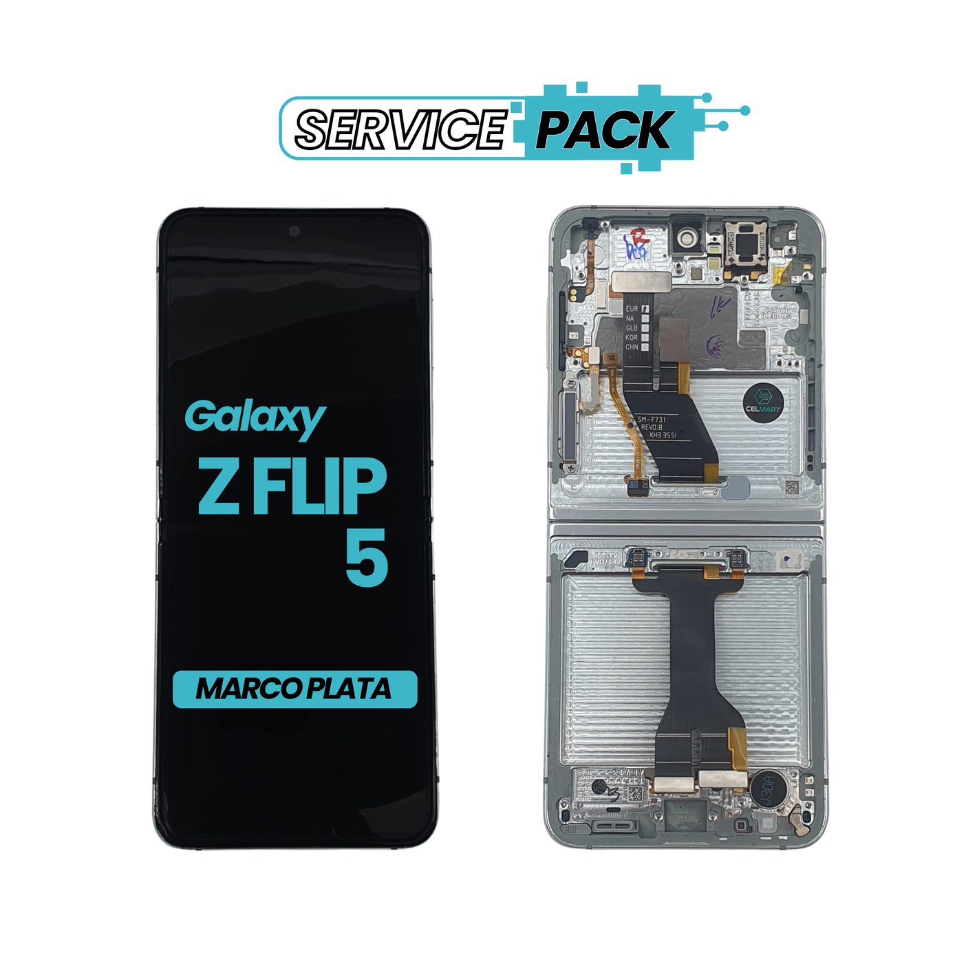 Display Samsung Z Flip 5 (SM-F731B) Original SERVICE PACK Seminuevo B